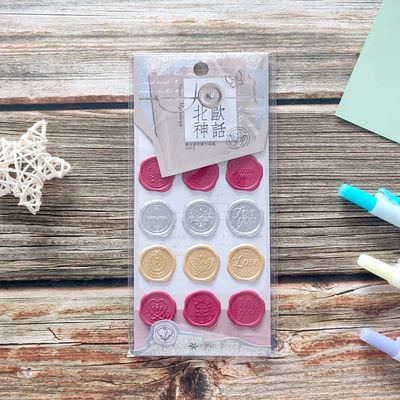1.5mm Seal Stamp Stickers Invitation Logo Embossed Seal Sticker