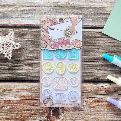 1.5mm Seal Stamp Stickers Invitation Logo Embossed Seal Sticker